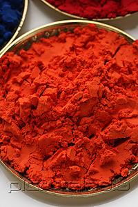 PictureIndia - orange Indian powder paint closeup